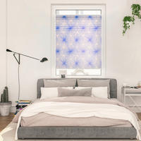 Spannplissee Flower Wheel blau B/L: ca. 80x130 cm Flower Wheel - blau (80,00/130,00cm) - LICHTBLICK