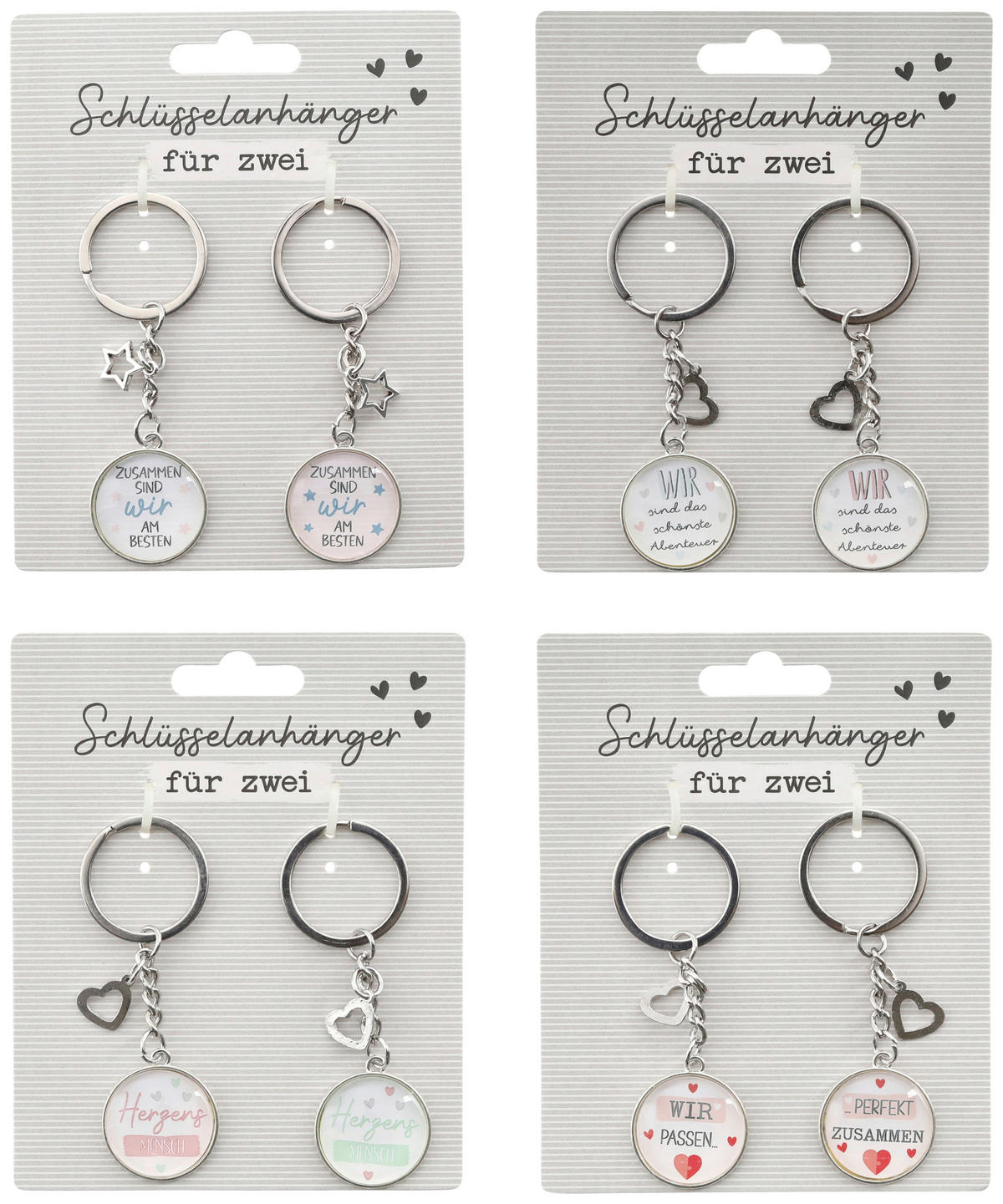 Schlüsselanhänger Schlüsselanhänger_Partner_2tlg.