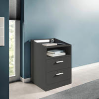 Nachtkonsole Lumo Graphit B/H/T: ca. 46x67x42 cm Lumo - Graphit (46,00/67,00/42,00cm)