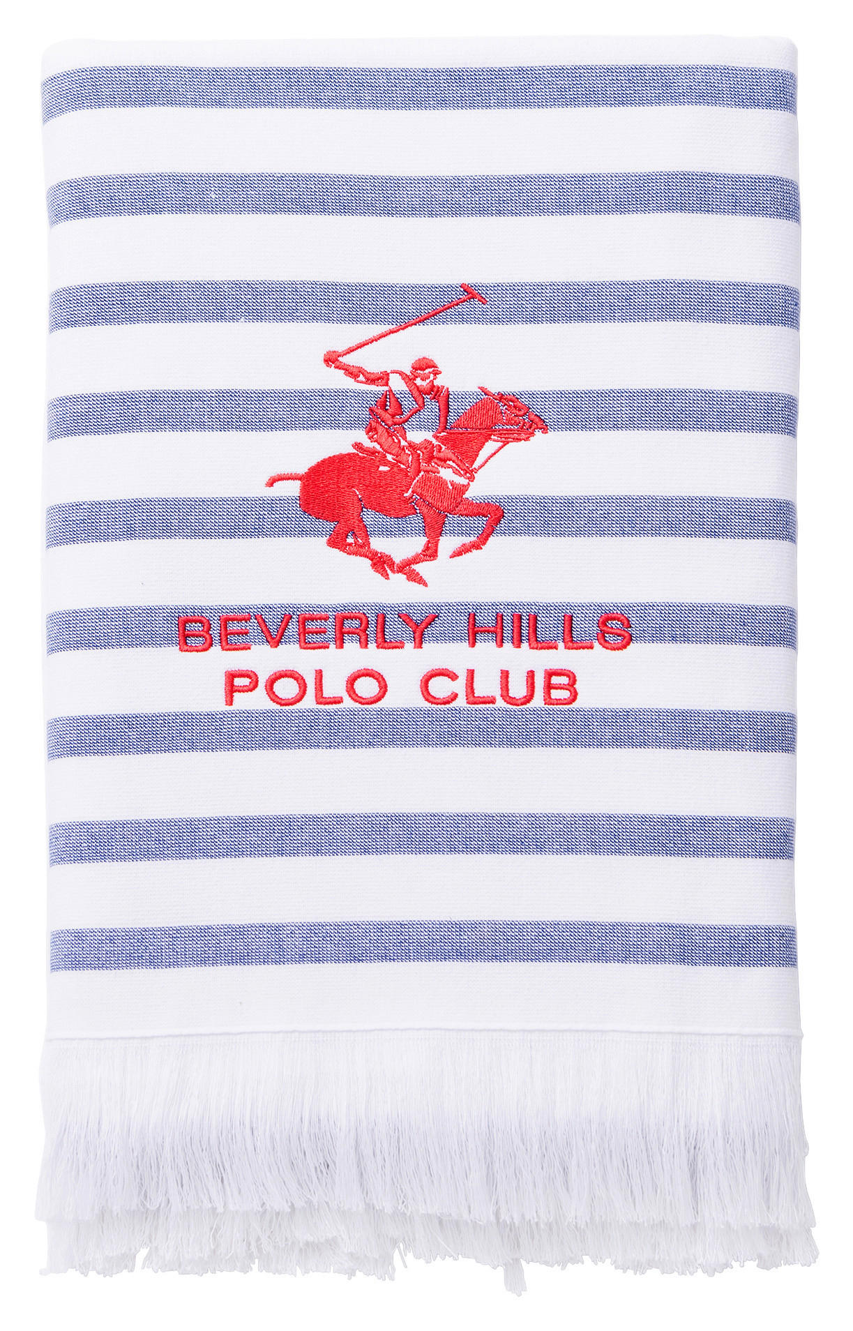 Hamamtuch POLO CLUB blau Baumwolle B/L: ca. 80x165 cm POLO CLUB - blau/weiß (80,00/165,00cm) - POLO CLUB