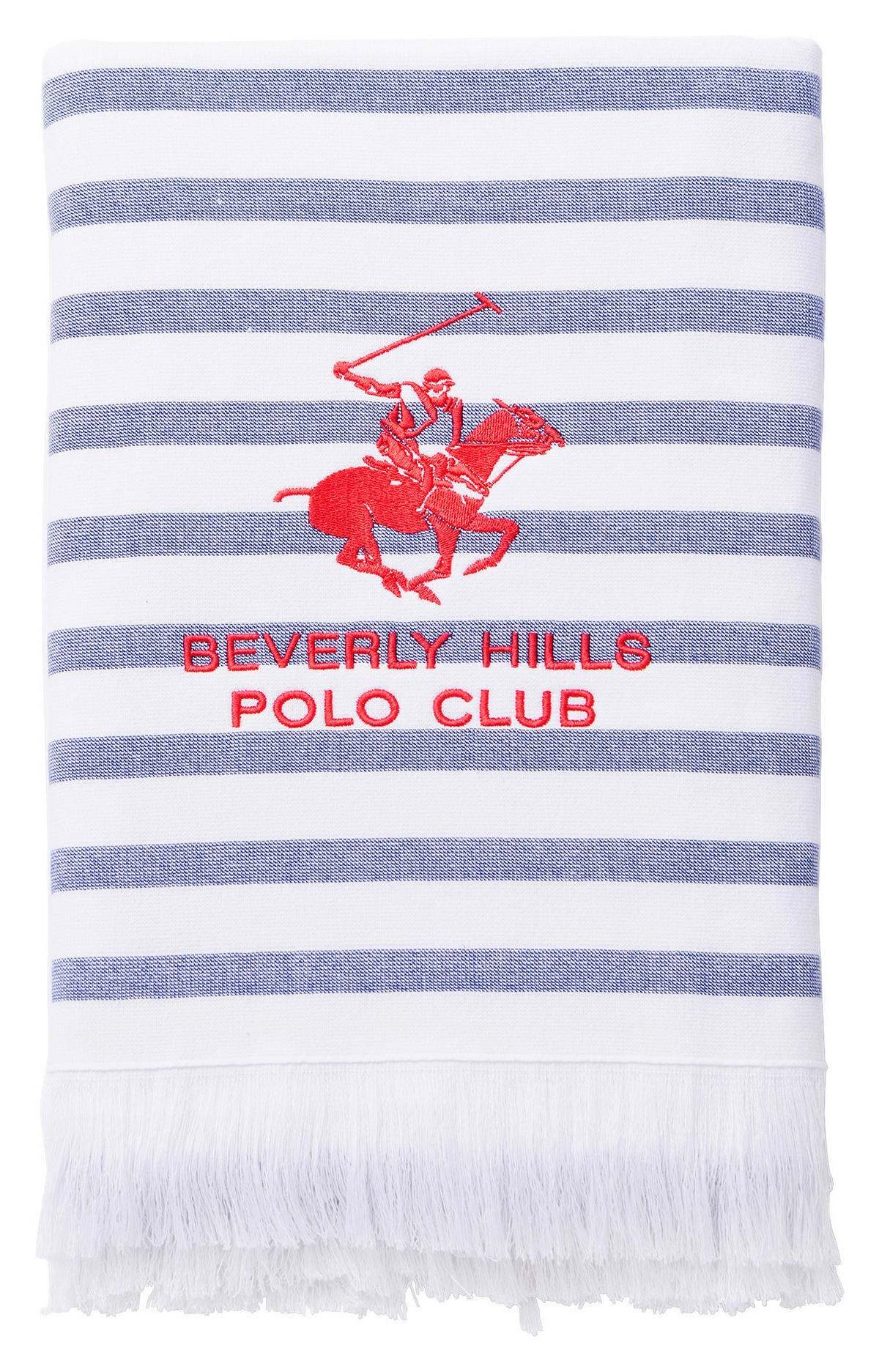 Hamamtuch POLO CLUB blau Baumwolle B/L: ca. 80x165 cm POLO CLUB - blau/weiß (80,00/165,00cm) - POLO CLUB