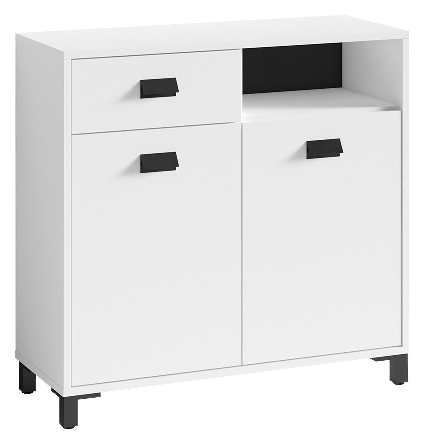 Kommode WELLNESS weiß B/H/T: ca. 80,5x77,5x31 cm WELLNESS - weiß (80,50/77,50/31,00cm) - byLIVING