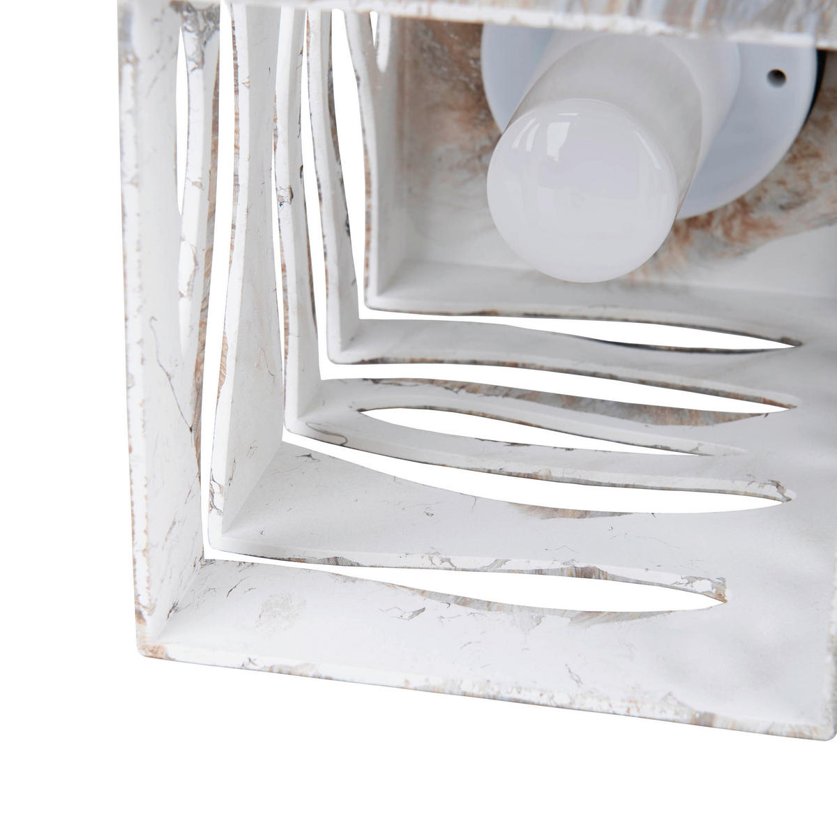 LED-Solarleuchte silber Kunststoff B/H/T: ca. 12,3x20x12,3 cm HILDA - silber (12,30/20,00/12,30cm) - Näve Leuchten
