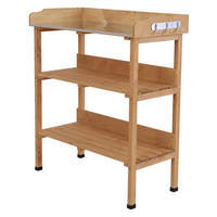 Outsunny Gärtnertisch Gärtnertisch - natur (76,00/37,00/89,00cm) - Outsunny