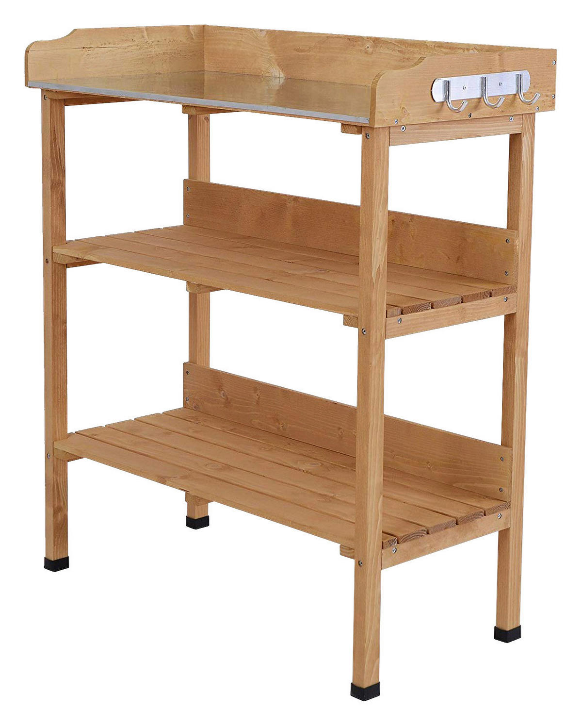 Outsunny Gärtnertisch Gärtnertisch - natur (76,00/37,00/89,00cm) - Outsunny