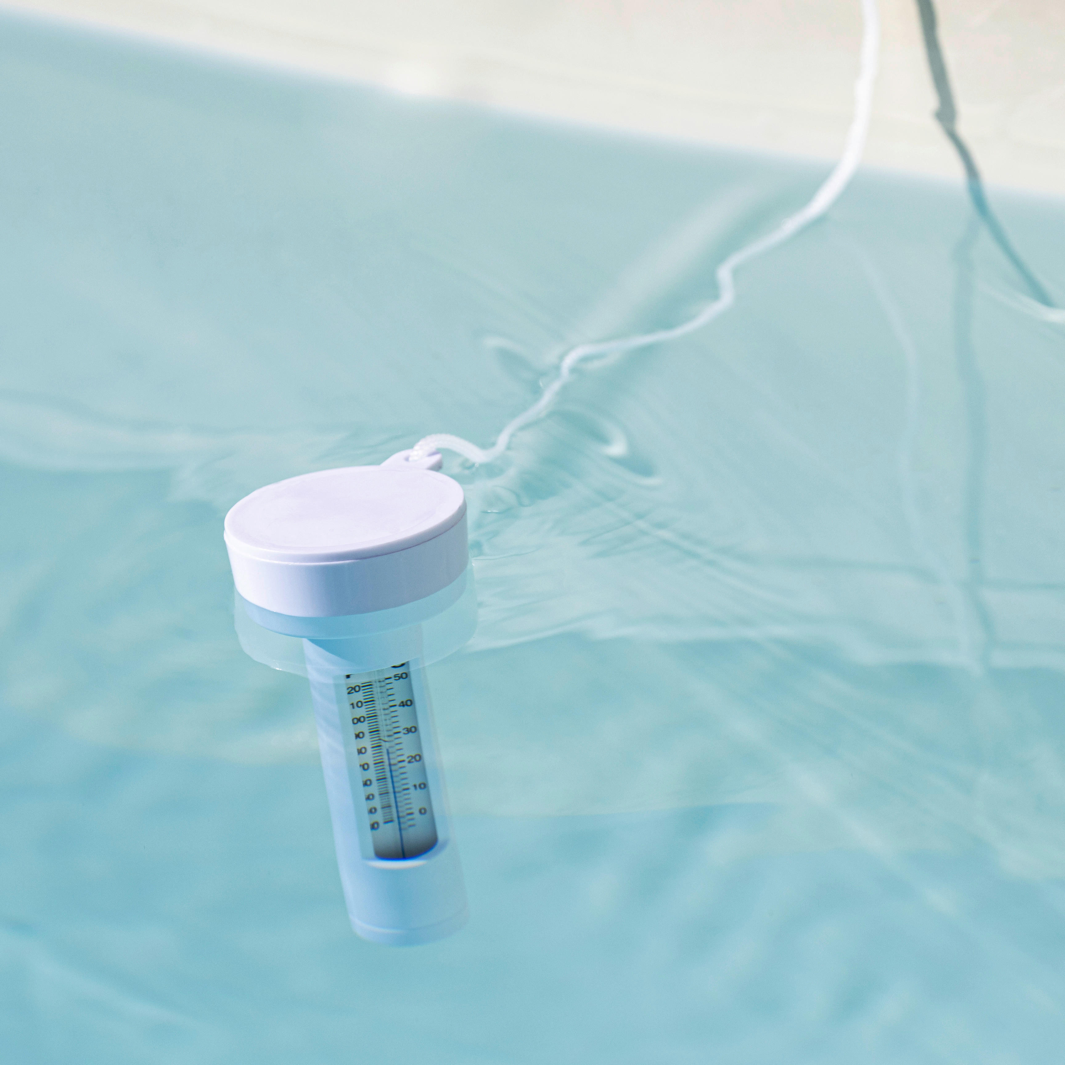 HI Schwimmbecken-Thermometer weiß Kunststoff B/H/L: ca. 5,5x18x4,5 cm Schwimmbecken-Thermometer - weiß (4,50/5,50/18,00cm)