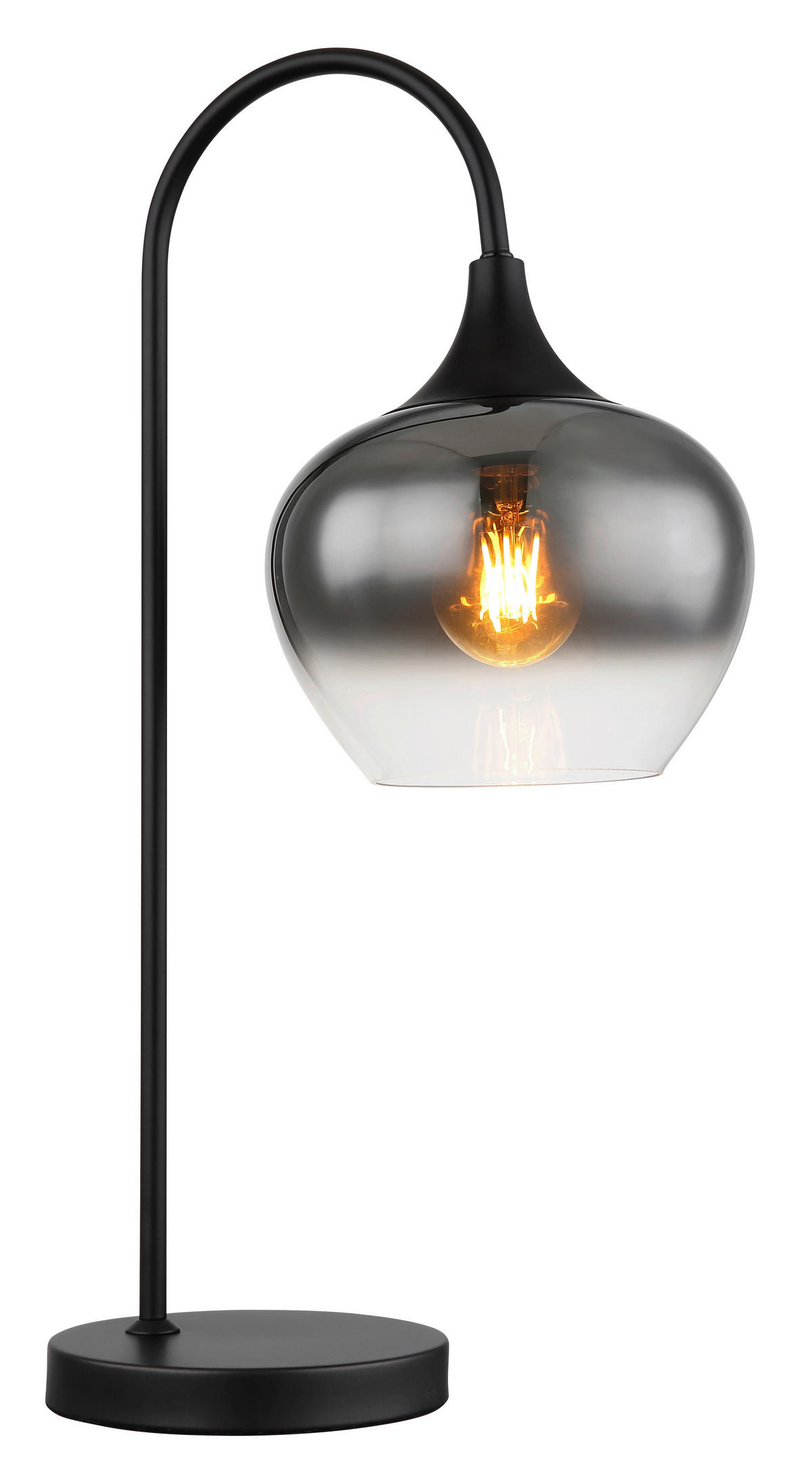 GLOBO Stehleuchte schwarz Metall B/H/T: ca. 18x54x27,5 cm E27 1 Brennstellen MAXY - schwarz (18,00/54,00/27,50cm) - GLOBO