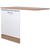 Geschirrspüler- Frontset Samoa weiß Eiche Nachbildung B/H/T: ca. 110x85x60 cm Samoa - Eiche/weiß (110,00/85,00/60,00cm) - Flex-Well