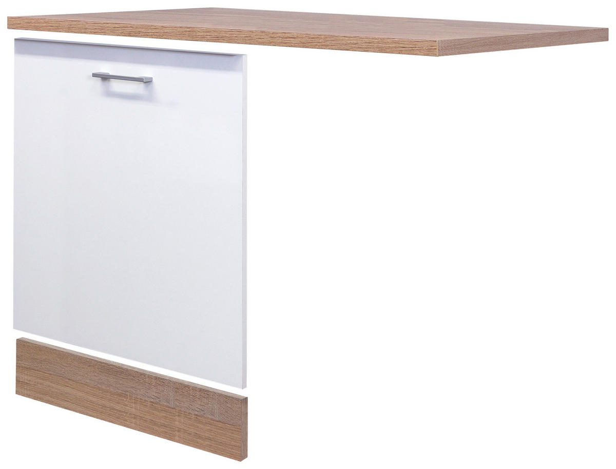 Geschirrspüler- Frontset Samoa weiß Eiche Nachbildung B/H/T: ca. 110x85x60 cm Samoa - Eiche/weiß (110,00/85,00/60,00cm) - Flex-Well
