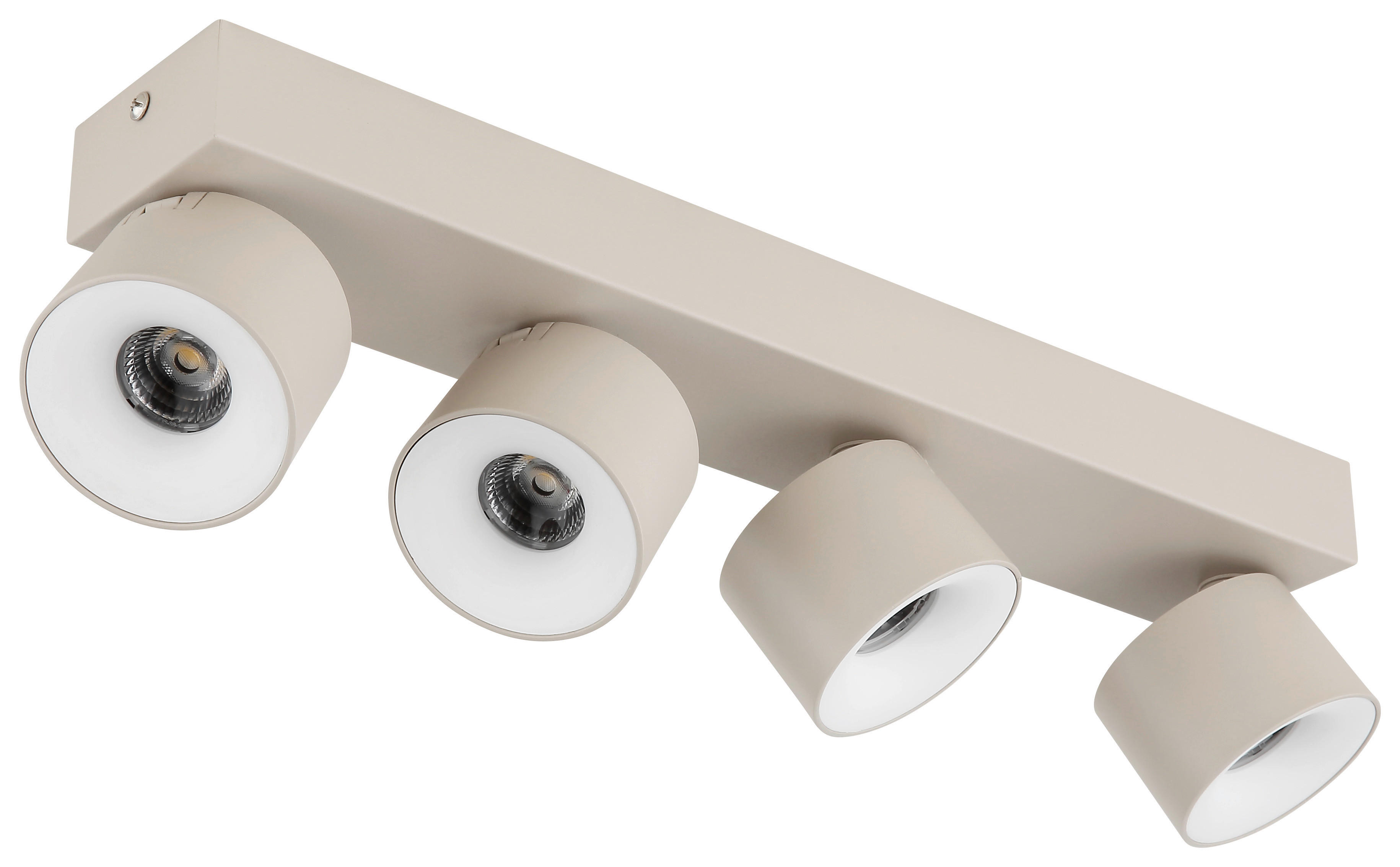 GLOBO LED-Strahler sand Metall Aluminium Kunststoff B/H/L: ca. 8,5x42x10,5 cm 4 Brennstellen LED-Strahler-Rae - sand (10,50/8,50/42,00cm) - GLOBO