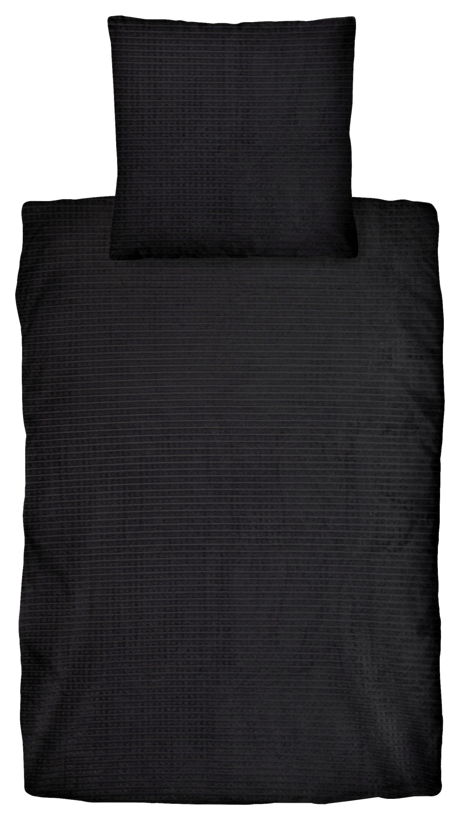 Bettwäsche Bettwäsche_Flanell-Checks schwarz - schwarz (135,00/200,00cm)