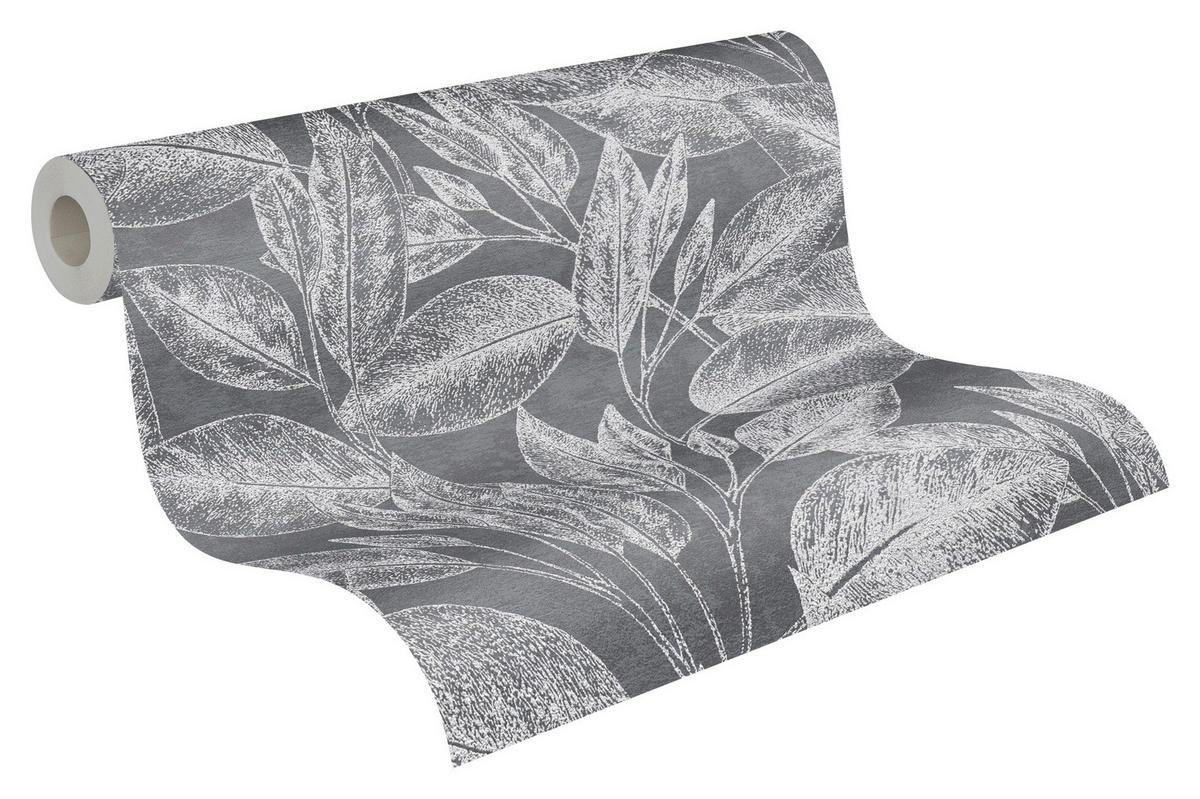 A.S.Creation Vliestapete Attractive Floral schwarz B/L: ca. 53x1005 cm Attractive - schwarz (53,00/1005,00cm) - A.S.Creation