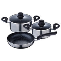 SAN IGNACIO Kochgeschirrset Soria schwarz Aluminium 4 tlg. Soria - schwarz - SAN IGNACIO
