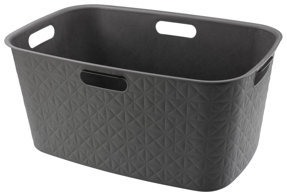Curver Wäschekorb Softex dunkelgrau B/H/L: ca. 37x27x57 cm Softex - dunkelgrau (57,00/37,00/27,00cm) - Curver