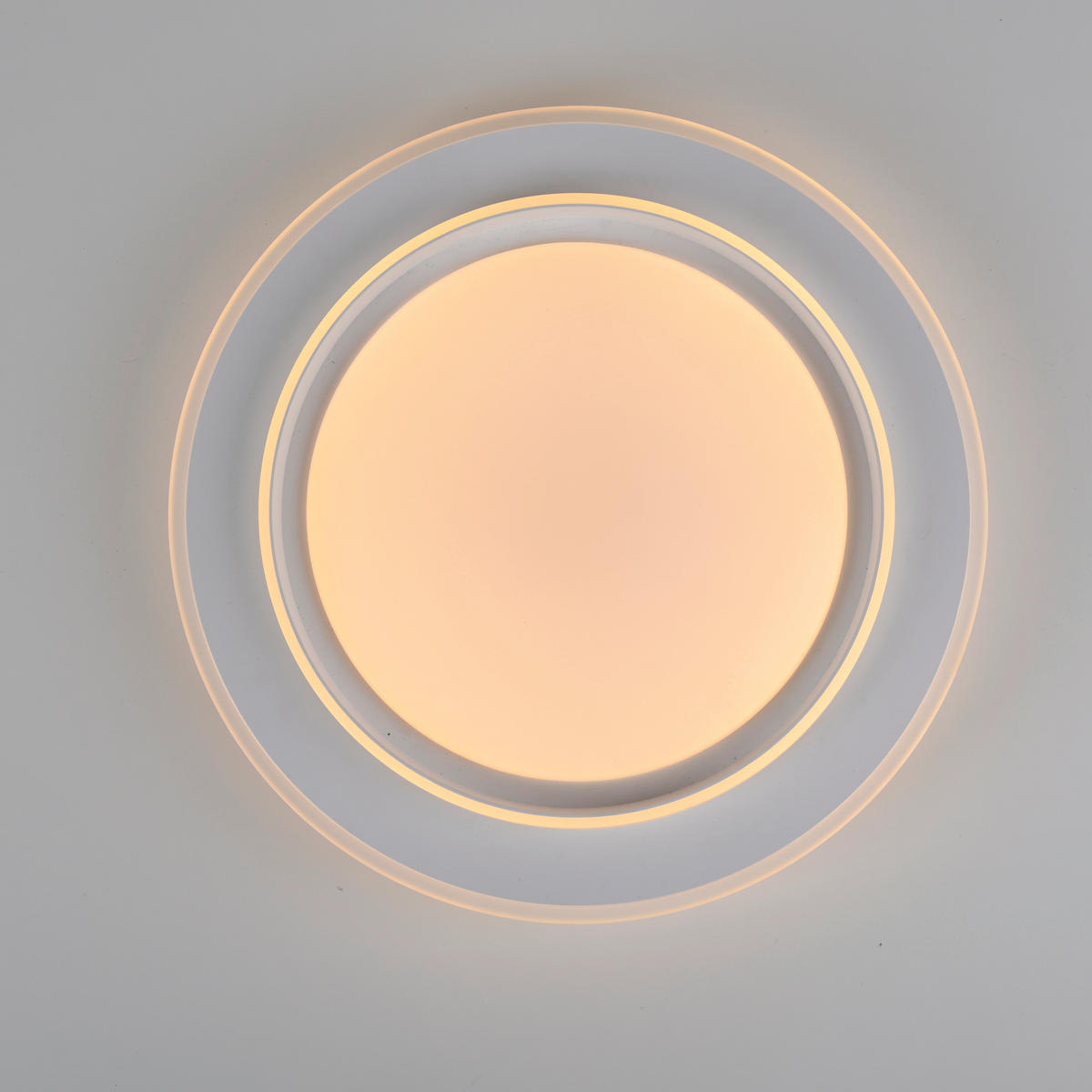 Just Light LED-Deckenleuchte weiß B/H/L: ca. 40x6x40 cm LED-Deckenleuchte_Lago - weiß (40,00/40,00/6,00cm) - Just Light