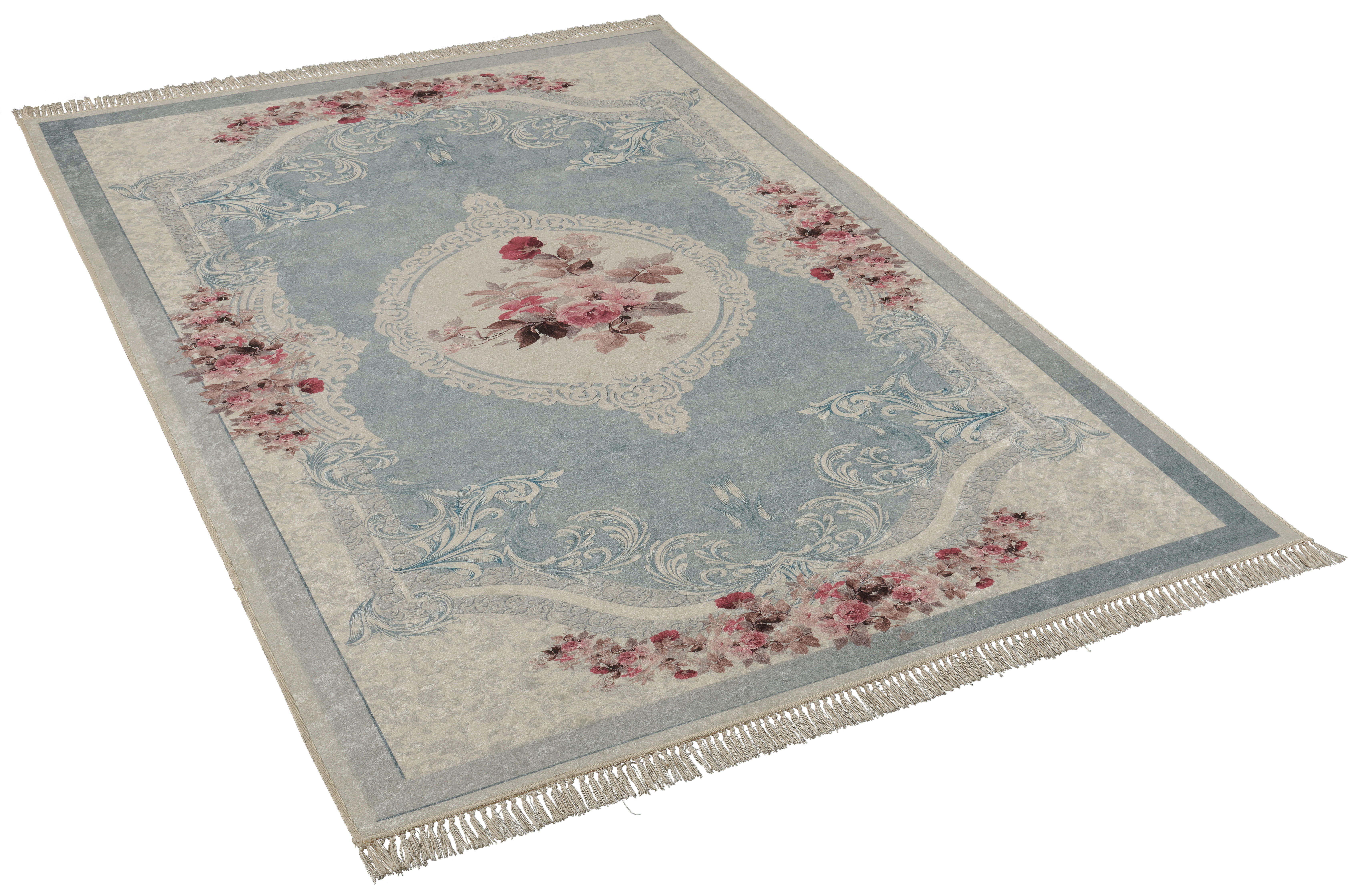 Druckteppich Sunshine blau B/L: ca. 160x230 cm