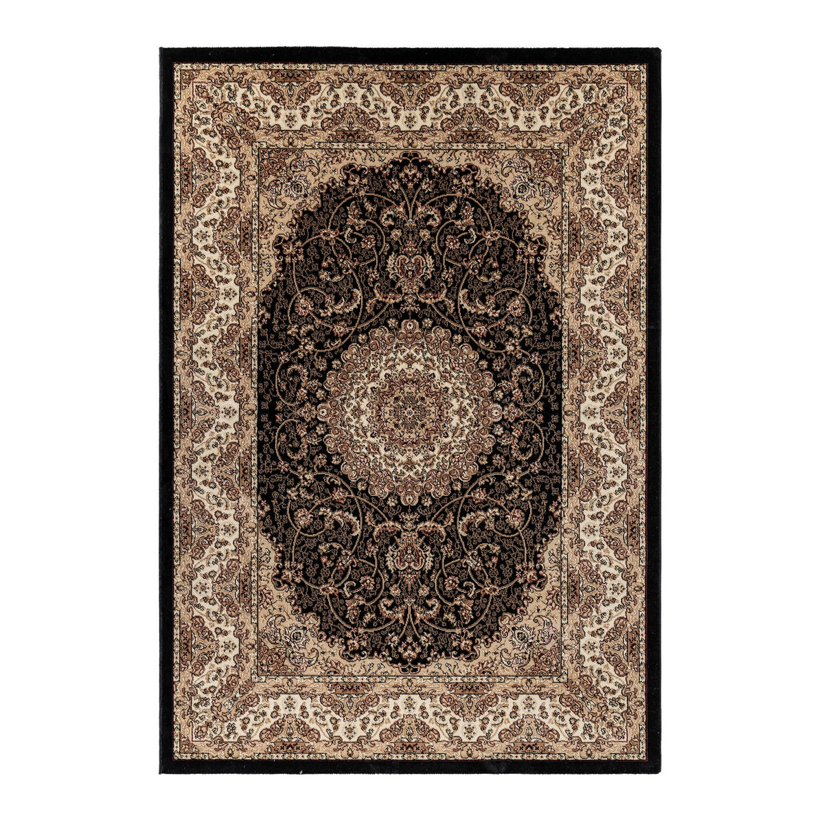 Ayyildiz Teppich KASHMIR schwarz B/L: ca. 120x170 cm KASHMIR - schwarz (120,00/170,00cm) - Ayyildiz