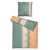 Baumwoll Bettwäsche Cotton touch Bettwäsche_Cotton-Touch Pia - orange/grün (135,00/200,00cm) - Sensation