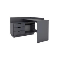 Eckschreibtisch BELFAST anthrazit B/H/T: ca. 129x83,5x105 cm BELFAST - anthrazit (129,00/83,50/105,00cm) - byLIVING
