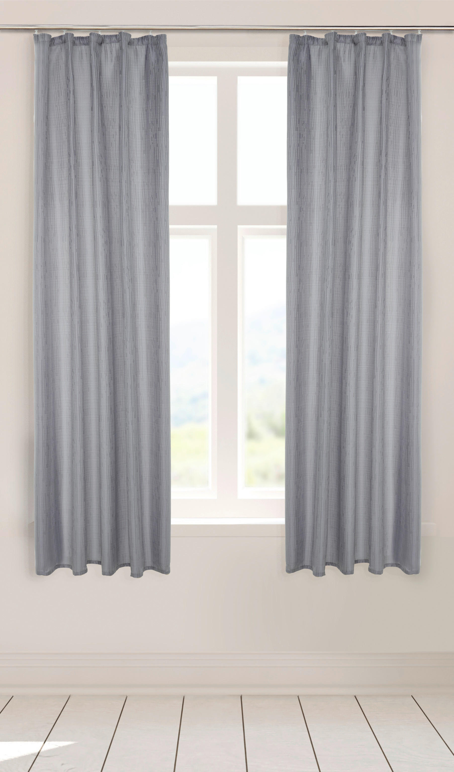 Dekovorhang Tessin silber B/L: ca. 140x175 cm Tessin - silber (140,00/175,00cm) - silver edition