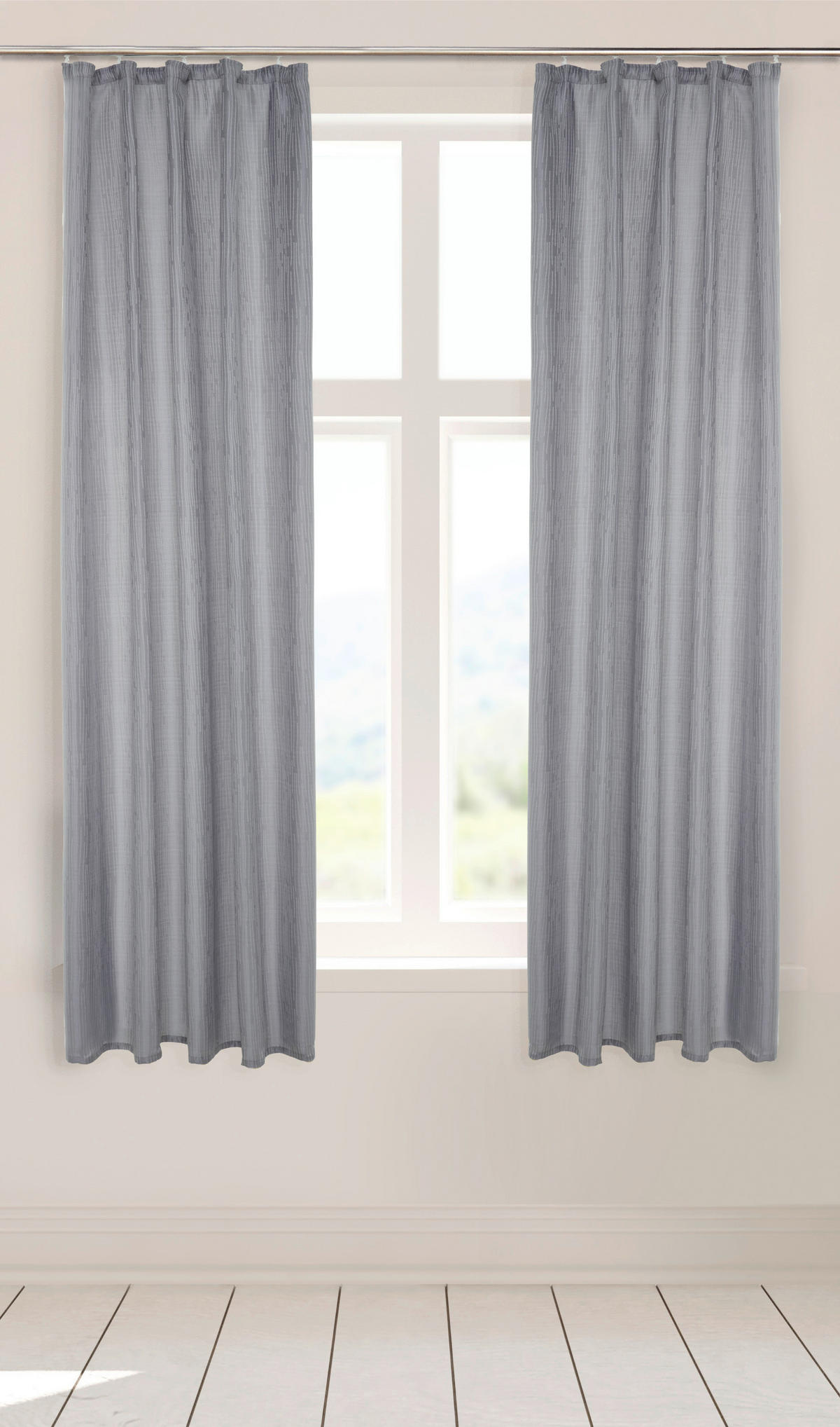 Dekovorhang Tessin silber B/L: ca. 140x175 cm Tessin - silber (140,00/175,00cm) - silver edition