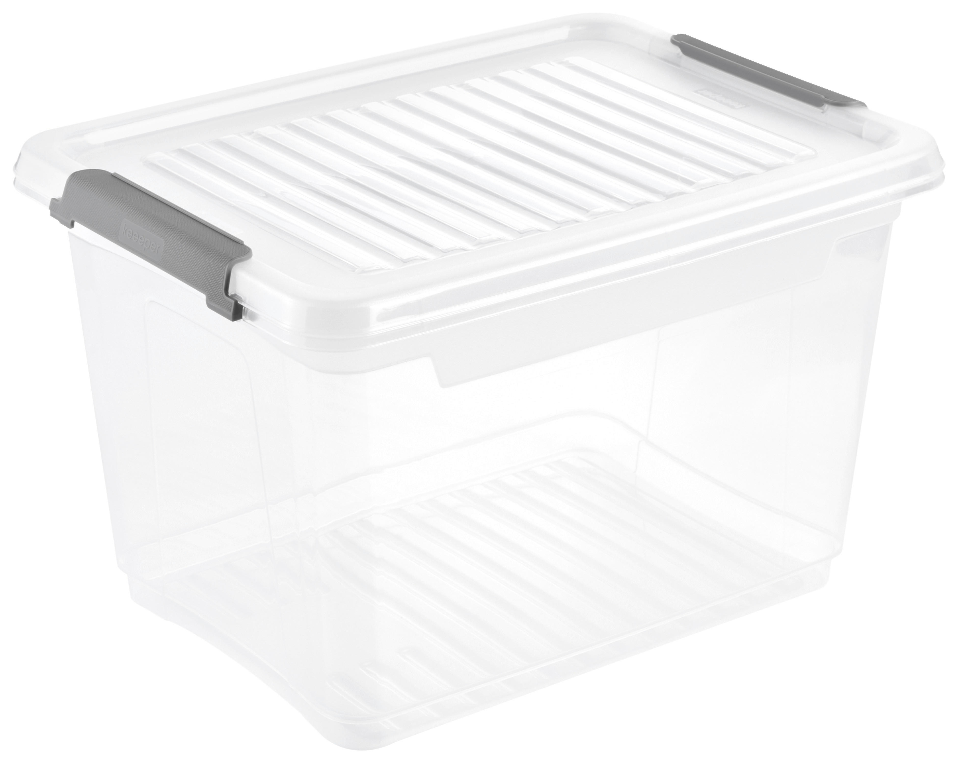 Aufbewahrungsbox transparent B/H/L: ca. 28,5x23,5x37,5 cm Clipbox_Leonie 16,6l - transparent (37,50/28,50/23,50cm)