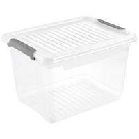 Aufbewahrungsbox transparent B/H/L: ca. 28,5x23,5x37,5 cm Clipbox_Leonie 16,6l - transparent (37,50/28,50/23,50cm)