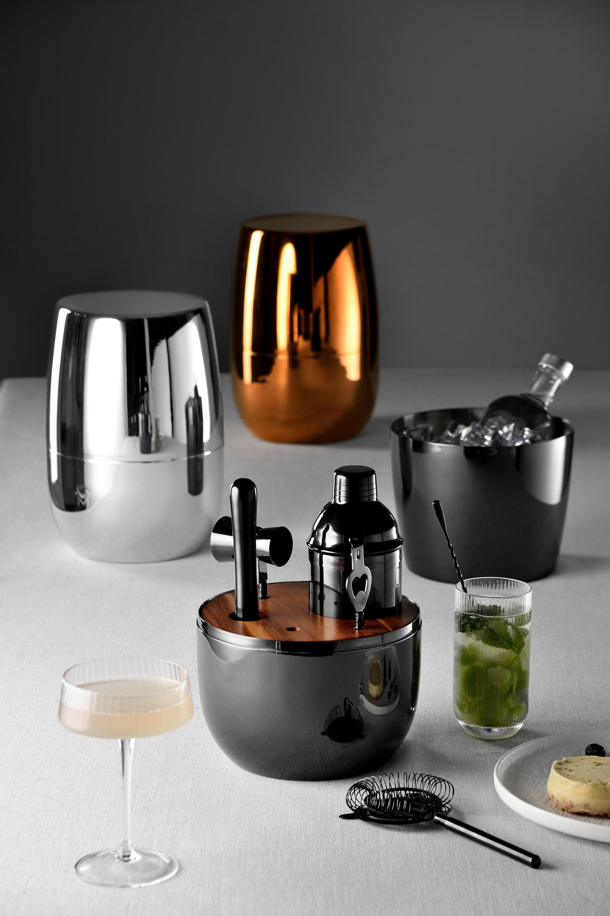 MASTERPRO Cocktail-Set THE DROP silber Edelstahl THE DROP - silber - MASTERPRO