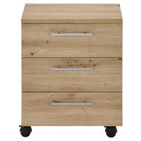 Rollcontainer Ben Eiche Artisan Nachbildung B/H/T: ca. 40x56x39 cm Ben - Eiche (40,00/56,00/39,00cm)