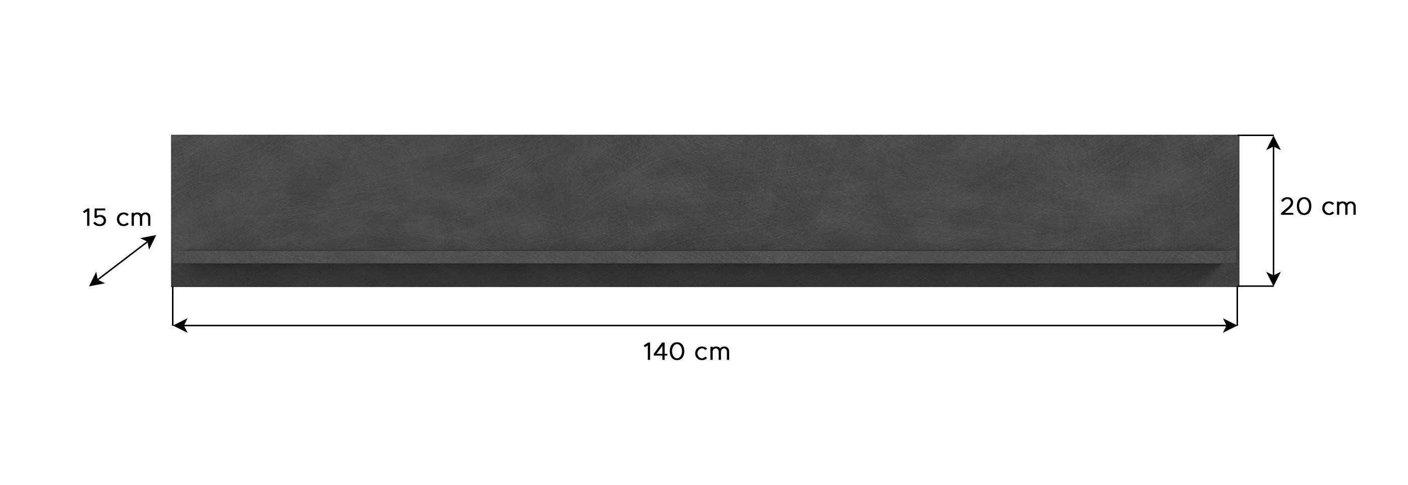 Wandboard Jam Matera Nachbildung Old Wood Nachbildung B/H/T: ca. 20x140x15 cm Jam - (20,00/140,00/15,00cm) - xonox.home