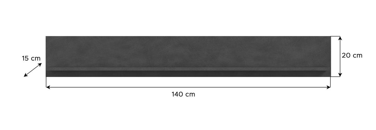 Wandboard Jam Matera Nachbildung Old Wood Nachbildung B/H/T: ca. 20x140x15 cm Jam - (20,00/140,00/15,00cm) - xonox.home