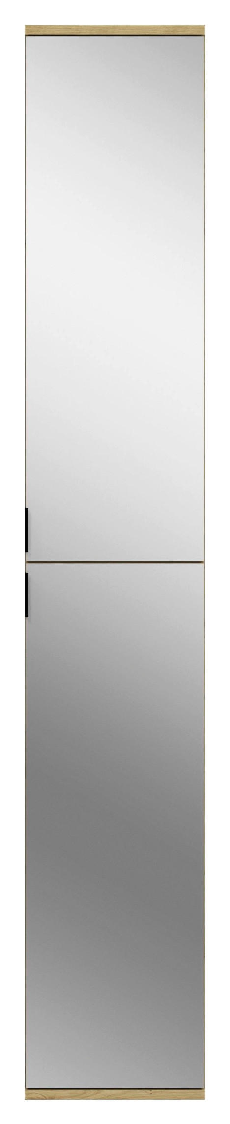 Spiegelschrank PROJEKT Eiche Artisan Nachbildung Spiegel Spanplatte B/H/T: ca. 30x193x34 cm PROJEKT - Eiche (30,00/193,00/34,00cm) - xonox.home