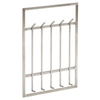 Garderobe silber B/H/T: ca. 60x100x7,5 cm Garderobe - silber (60,00/100,00/7,50cm) - Wohnling