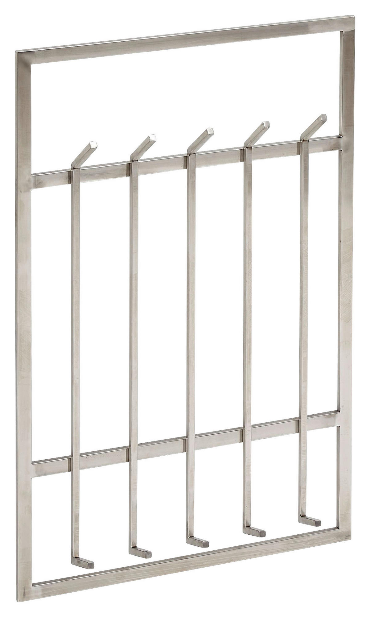 Garderobe silber B/H/T: ca. 60x100x7,5 cm Garderobe - silber (60,00/100,00/7,50cm) - Wohnling