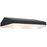 Solarleuchte transparent mattschwarz Kunststoff B/H: ca. 14x3,7 cm SOLAR - mattschwarz/transparent (14,00/3,70cm) - GLOBO