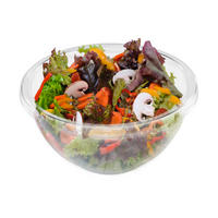 Schüssel transparent H/D: ca. 13,5x28 cm Salatschüssel - transparent (28,00/13,50cm)