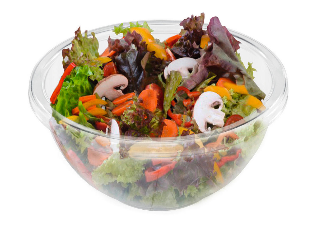 Schüssel transparent H/D: ca. 13,5x28 cm Salatschüssel - transparent (28,00/13,50cm)