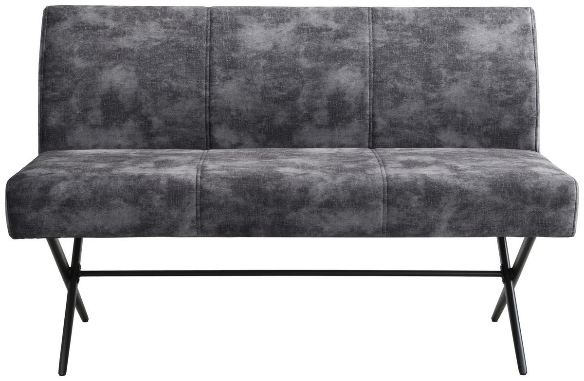 Bank Porto I anthrazit B/H/T: ca. 140x89x64 cm Porto I - schwarz/anthrazit (140,00/89,00/64,00cm)