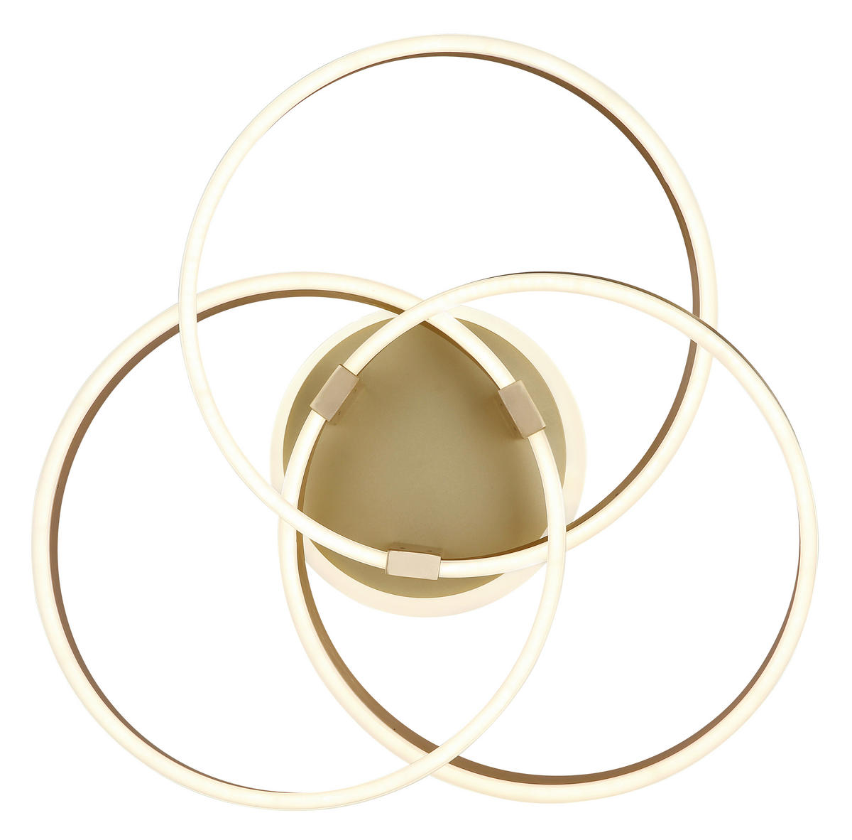 GLOBO Deckenleuchte gold Acryl Aluminium Metall B/H/T: ca. 57,5x20x60 cm 1 Brennstellen 67163-56G - gold (57,50/20,00/60,00cm) - GLOBO