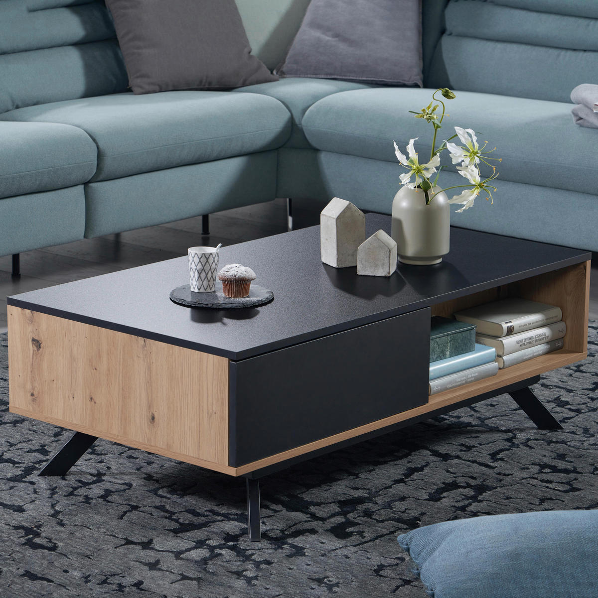 Couchtisch  B/H/T: ca. 110x38x60 cm Couchtisch - (110,00/38,00/60,00cm) - Wohnling