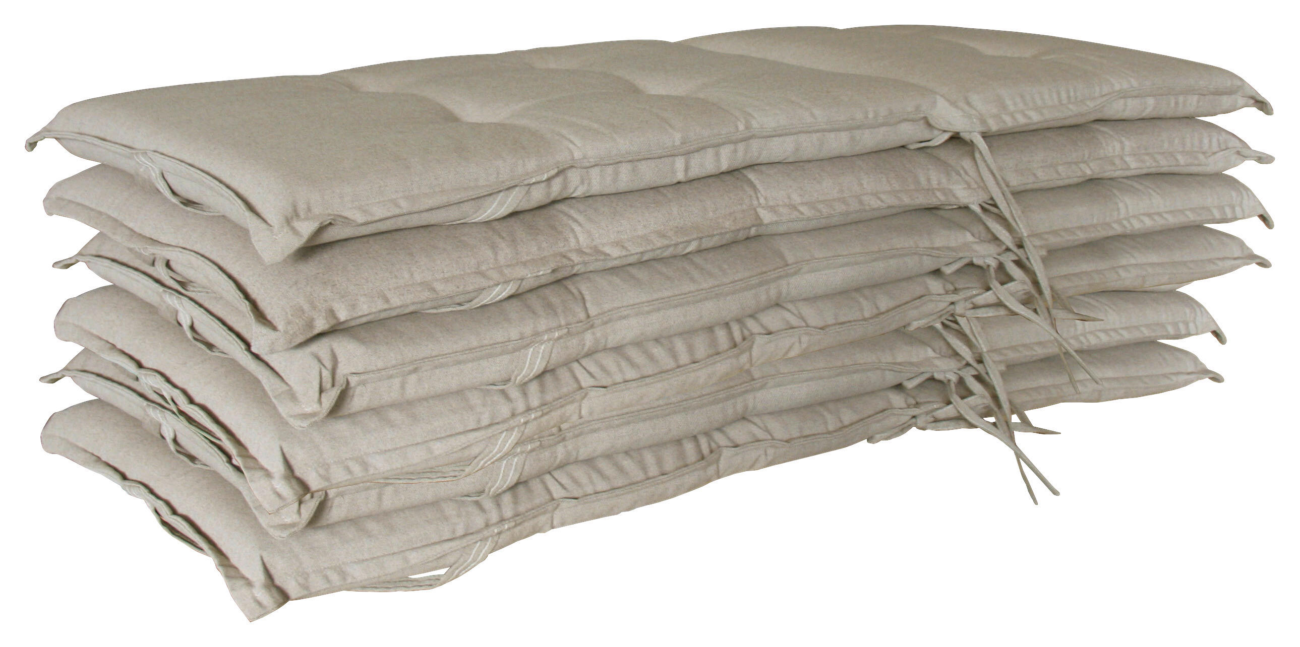 Grasekamp Auflagen für Hochlehner sand Polyester-Mischgewebe B/H/L: ca. 53x6x120 cm Auflagen_Hochlehner_6_Stk. - sand (120,00/53,00/6,00cm) - Grasekamp
