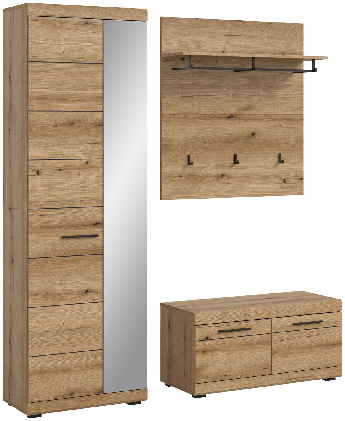 Garderobe SCOUT Evoke Oak Nachbildung B/H/T: ca. 167x197x40 cm SCOUT - (167,00/197,00/40,00cm) - xonox.home