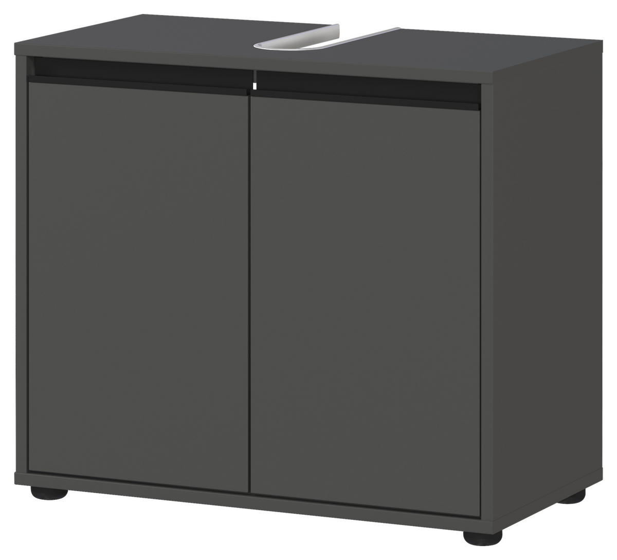 Waschbeckenunterschrank 2200-547 Graphit B/H/T: ca. 63x55x34 cm 2200-547 - Graphit (63,00/55,00/34,00cm) - Germania
