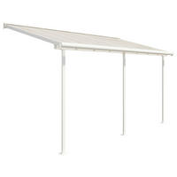 Palram Terrassendach Sierra weiß Aluminium B/H/T: ca. 447x300x230 cm Sierra - weiß (447,00/300,00/230,00cm) - Palram