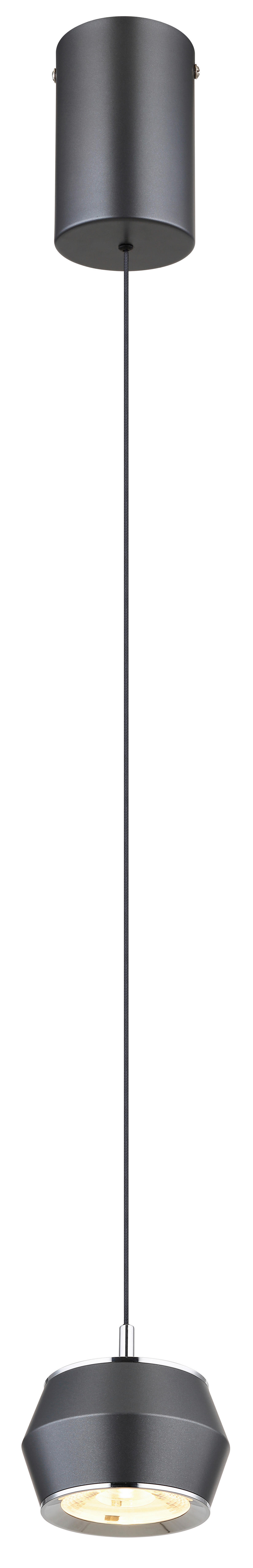 GLOBO Pendelleuchte grau Aluminium Metall Acryl H/D: ca. 200x10 cm 1.0 Brennstellen 15209 - grau (10,00/200,00cm) - GLOBO