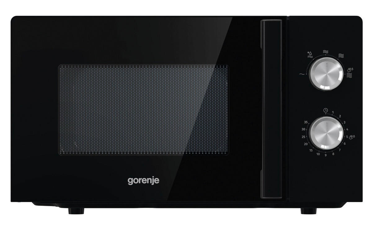 Gorenje Mikrowelle MO17E1BH schwarz Metall B/H/T: ca. 45,5×26,1×35,3 cm ca. 17 l