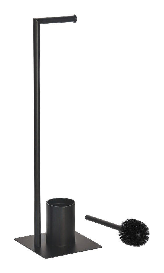 WC-Garnitur schwarz Eisen WC-Garnitur - schwarz (20,00/20,00/70,00cm) - Zeller