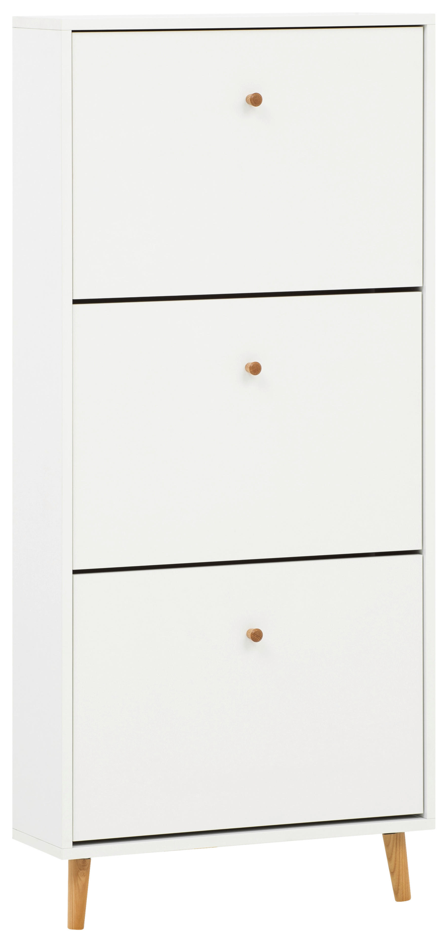 Schuhkipper Bjarne weiß matt B/H/T: ca. 59,8x131x19,55 cm Bjarne - weiß (59,80/131,00/19,55cm) - Schildmeyer
