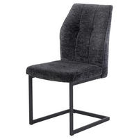 Schwingstuhl  dunkelgrau Webstoff B/T: ca. 50x62 cm Zermatt_Schwingstuhl_6003648 - schwarz/dunkelgrau (50,00/62,00cm)