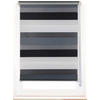 Doppelrollo Just-Triple grau B/L: ca. 100x160 cm Just-Triple - anthrazit/grau (100,00/160,00cm)